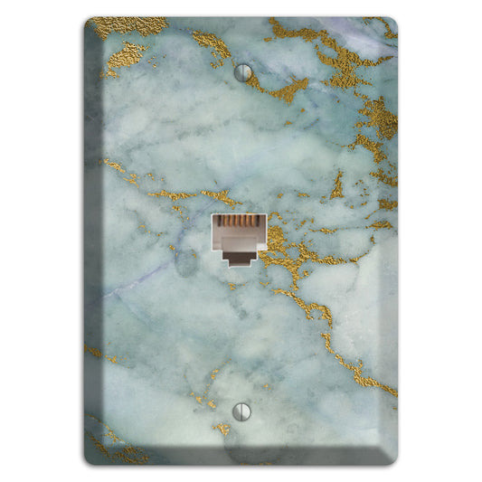 Tower Gray Marble Phone Wallplate