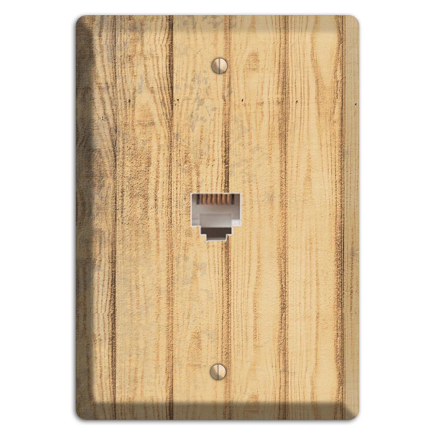 Twine Weathered Wood Phone Wallplate