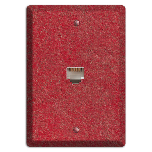 Stucco Red Phone Wallplate