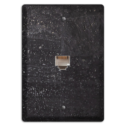 Black Cork Phone Wallplate