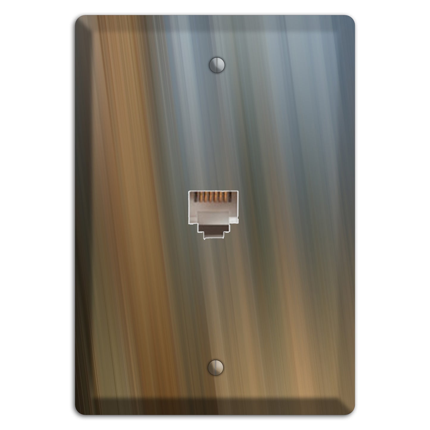 Brown and Blue-grey Ray of Light Phone Wallplate