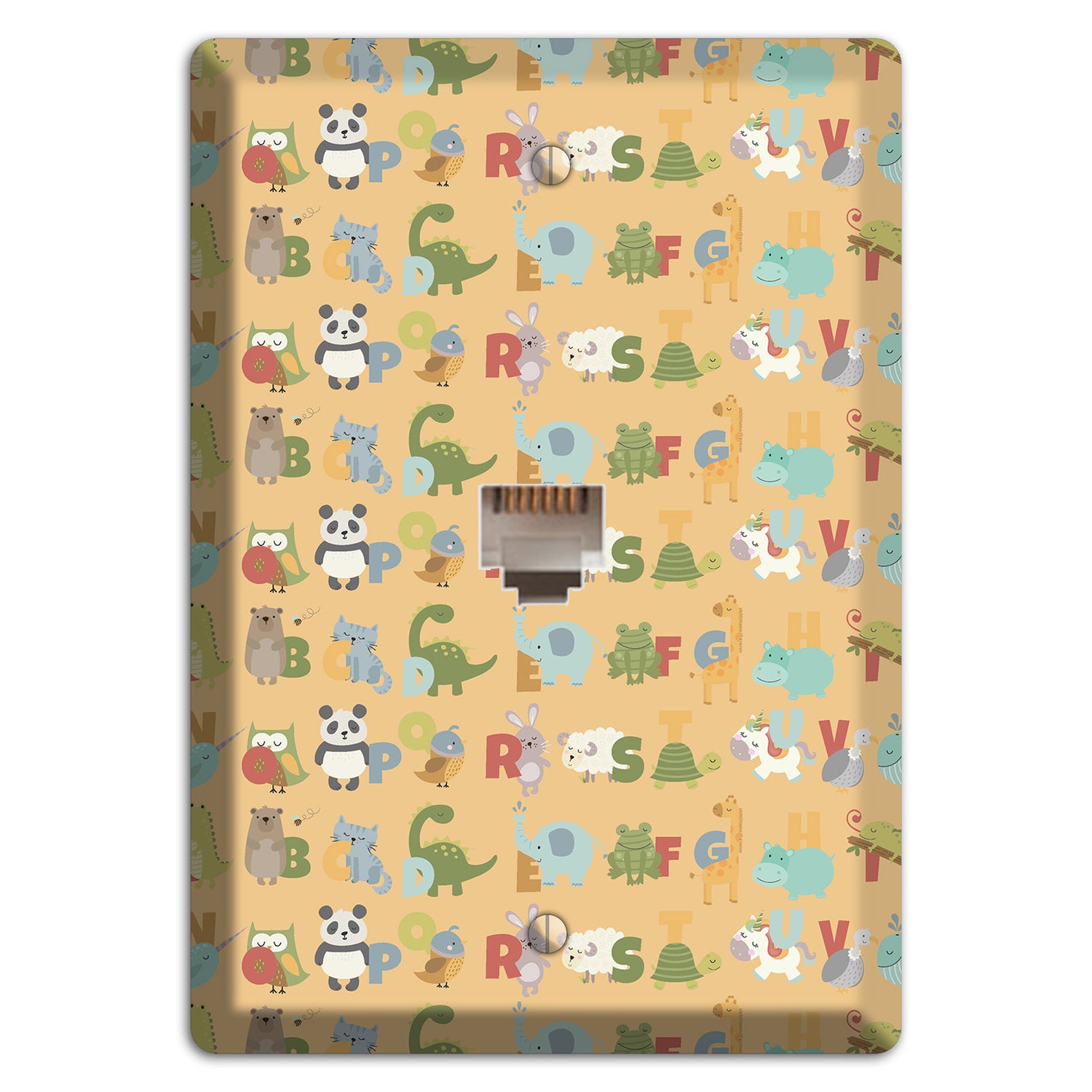 Animal Alphabet 1 Phone Wallplate