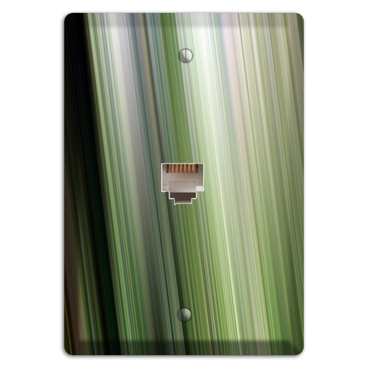 Green Ray of Light 2 Phone Wallplate