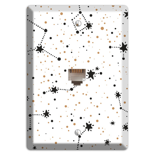 Constellations White Phone Wallplate