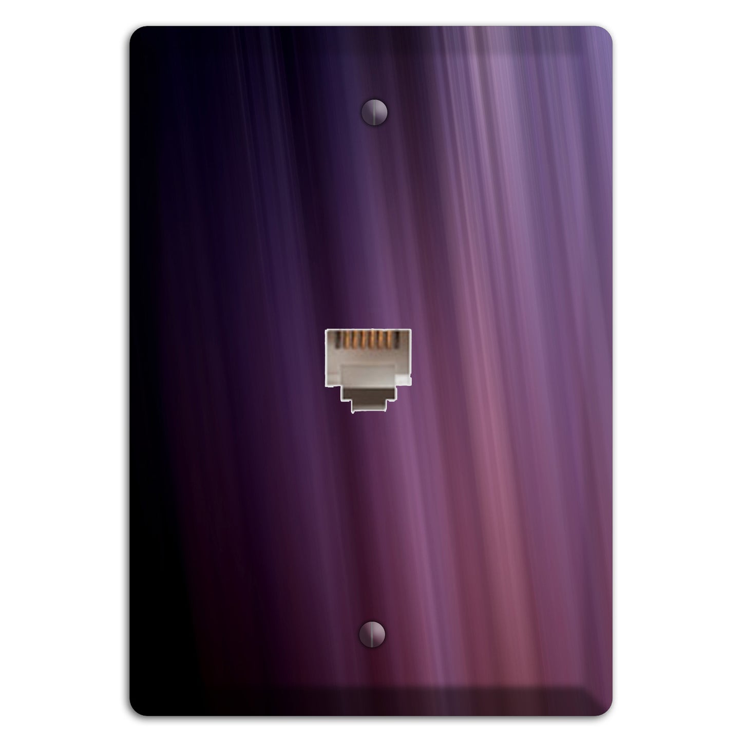 Eggplant Ray of Light Phone Wallplate