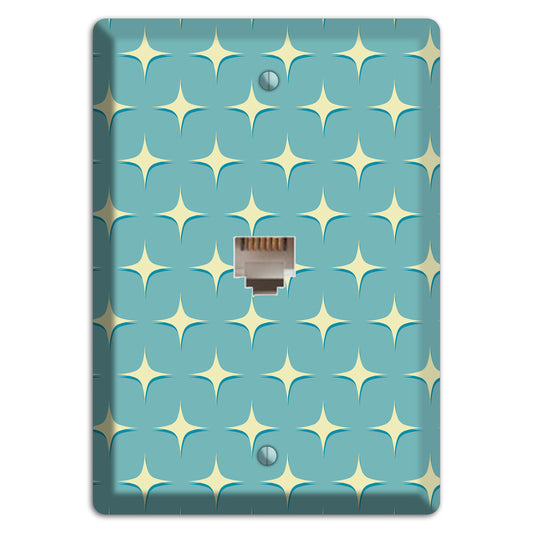 Yellow Atomic Diamond Phone Wallplate