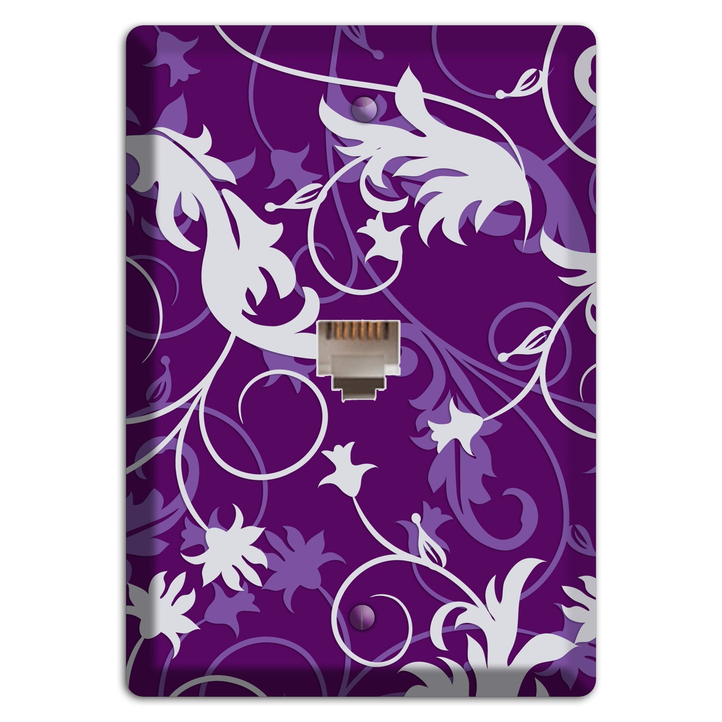 Purple Victorian Phone Wallplate