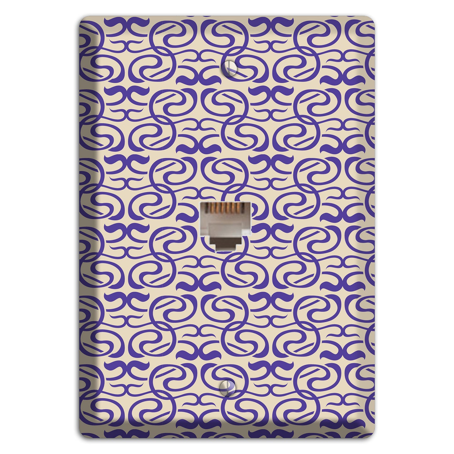 Nouveau Swirls Phone Wallplate