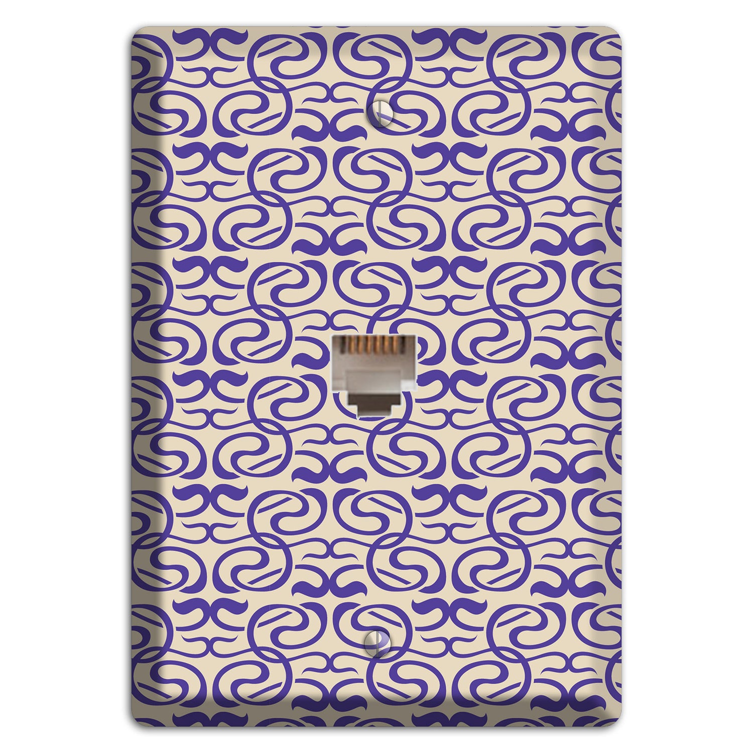 Nouveau Swirls Phone Wallplate