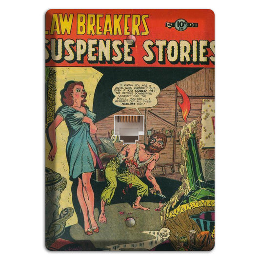 Susoense Stories Vintage Comics Phone Wallplate