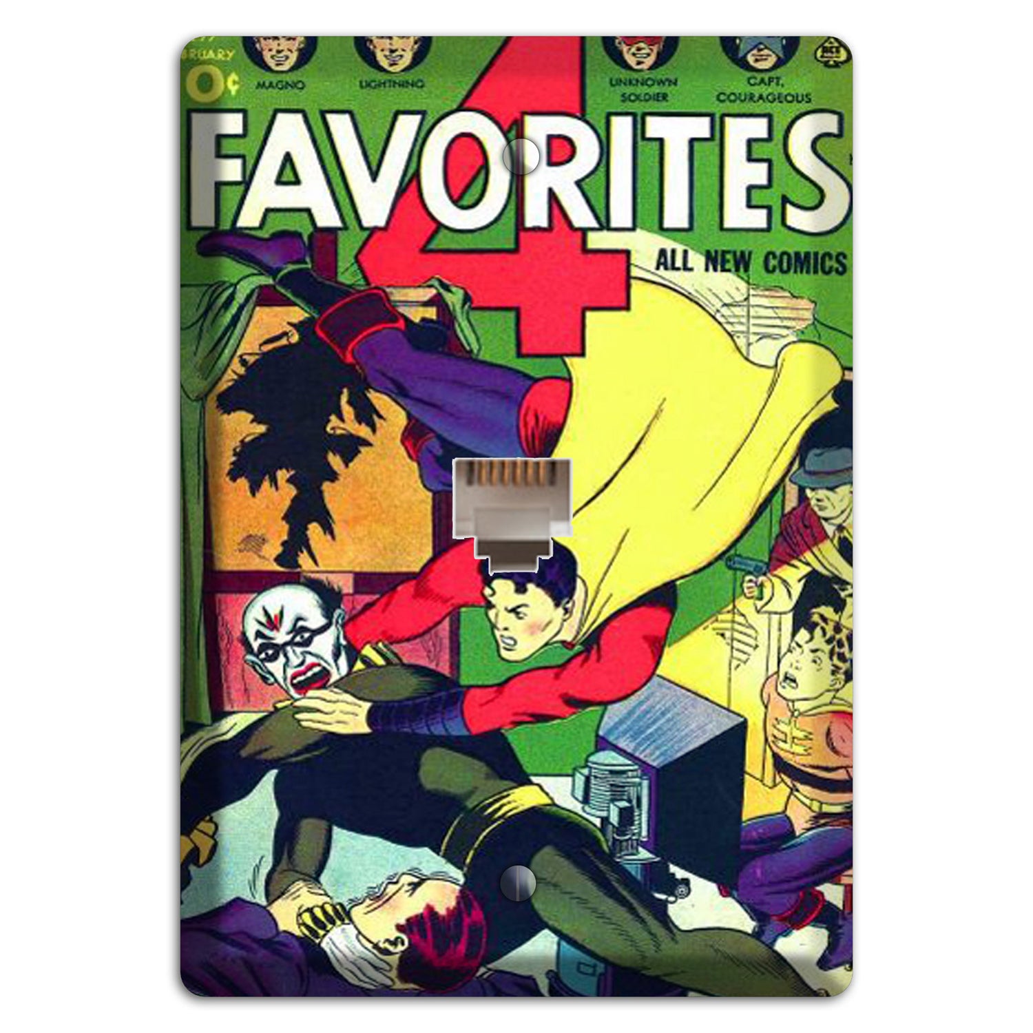 Favorites 4 Vintage Comics Phone Wallplate