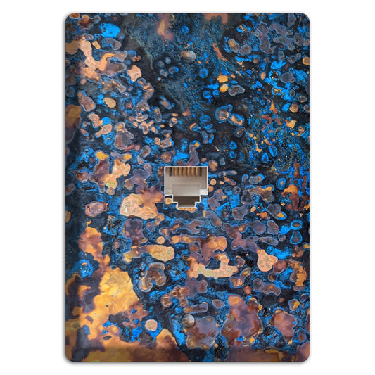 Solid Copper Turquoise Phone Hardware with Plate