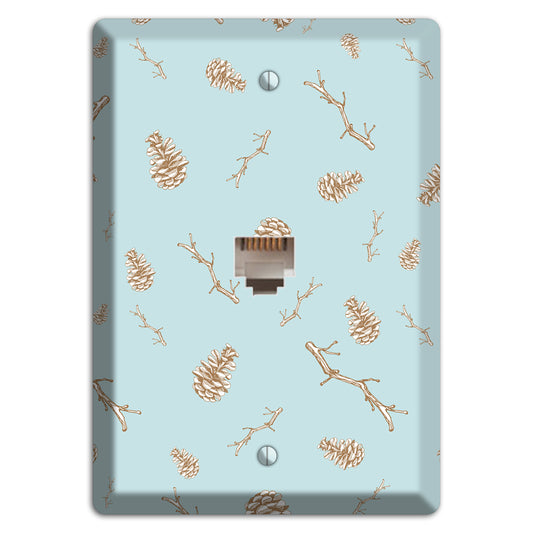 Wildlife Pinecones & Twigs Phone Wallplate