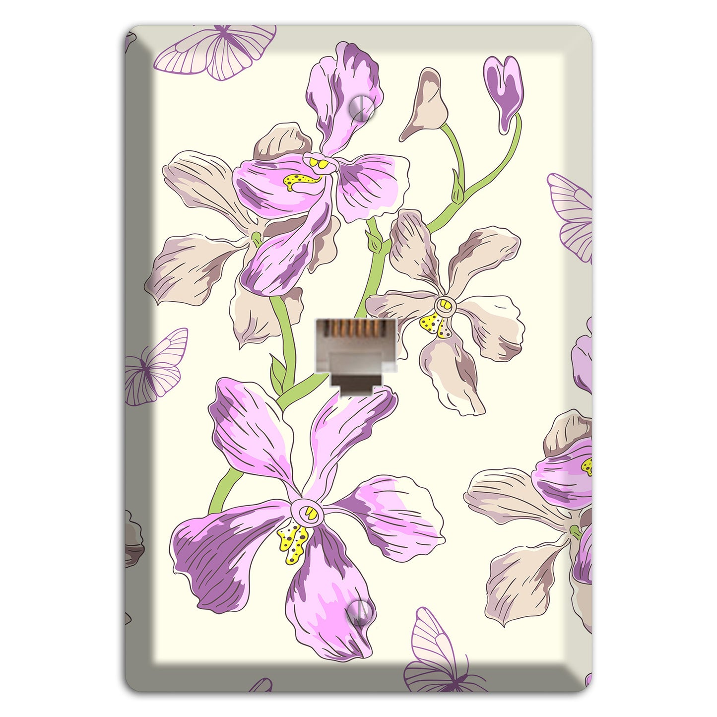 Orchid Phone Wallplate