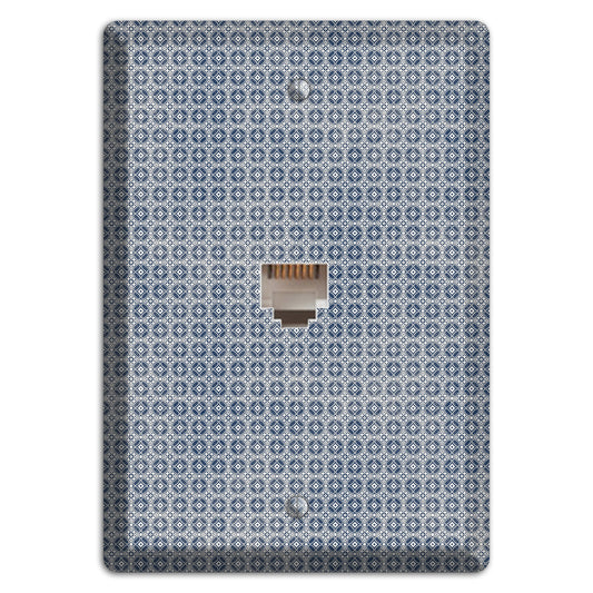 Multi Grey Arabesque Phone Wallplate