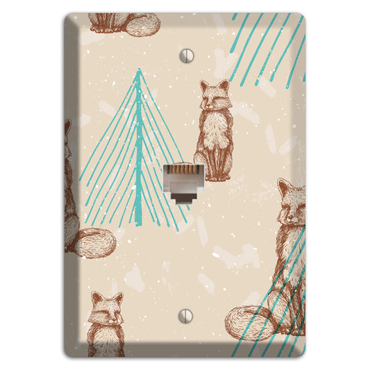 Wildlife Fox Phone Wallplate