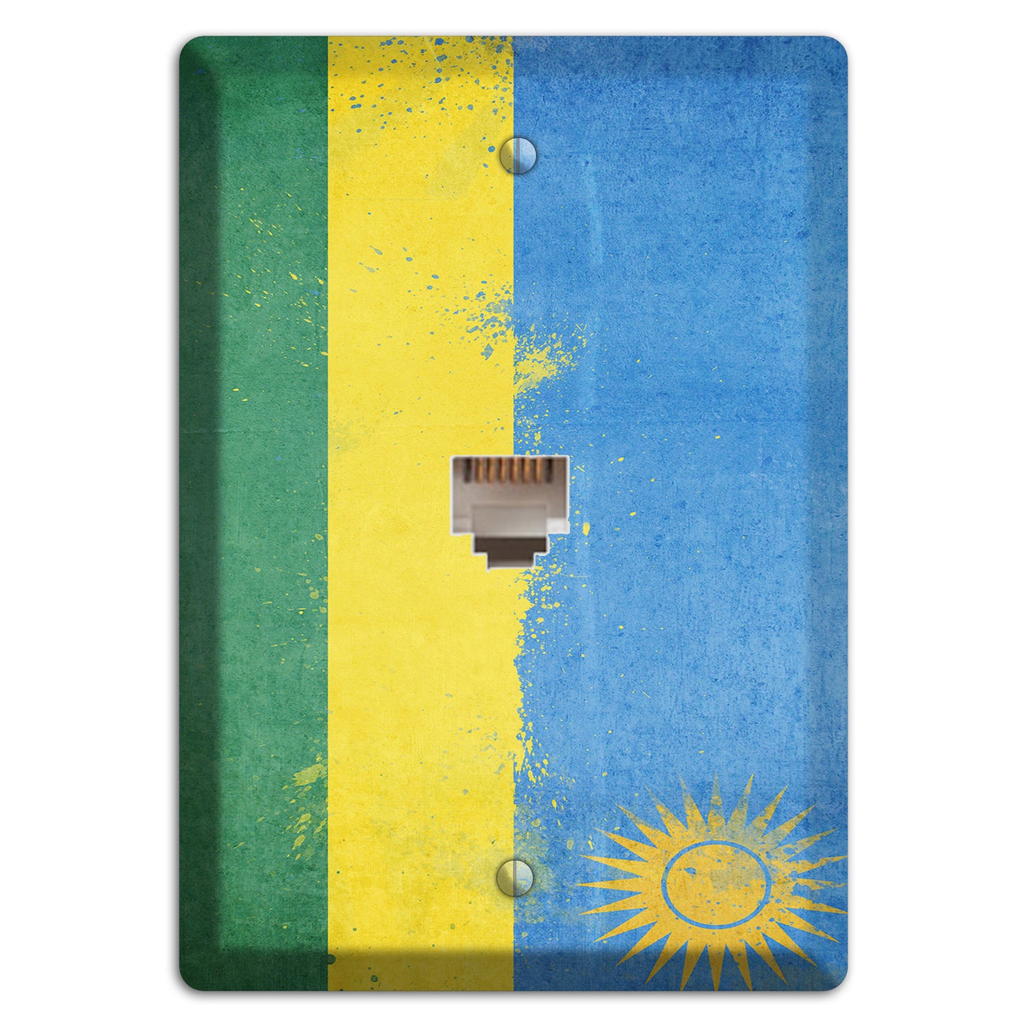 Rwanda Cover Plates Phone Wallplate