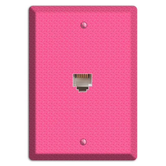 Tiny Pink Hearts Phone Wallplate