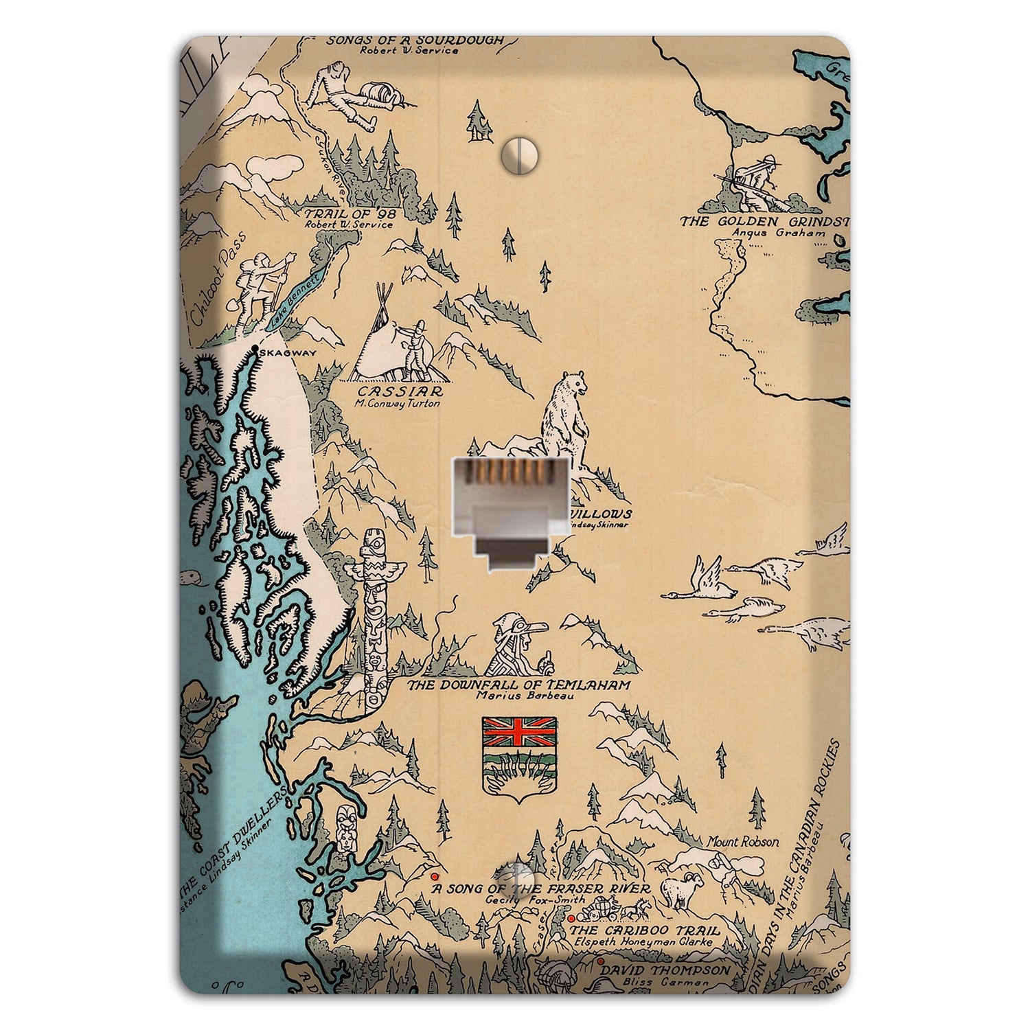 Map of Canada Phone Wallplate