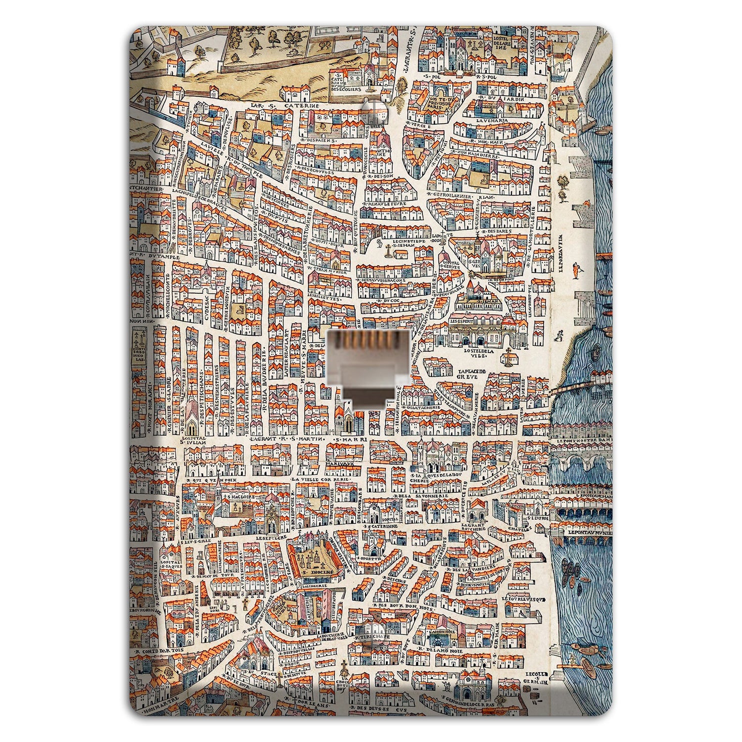 Aerial View Phone Wallplate