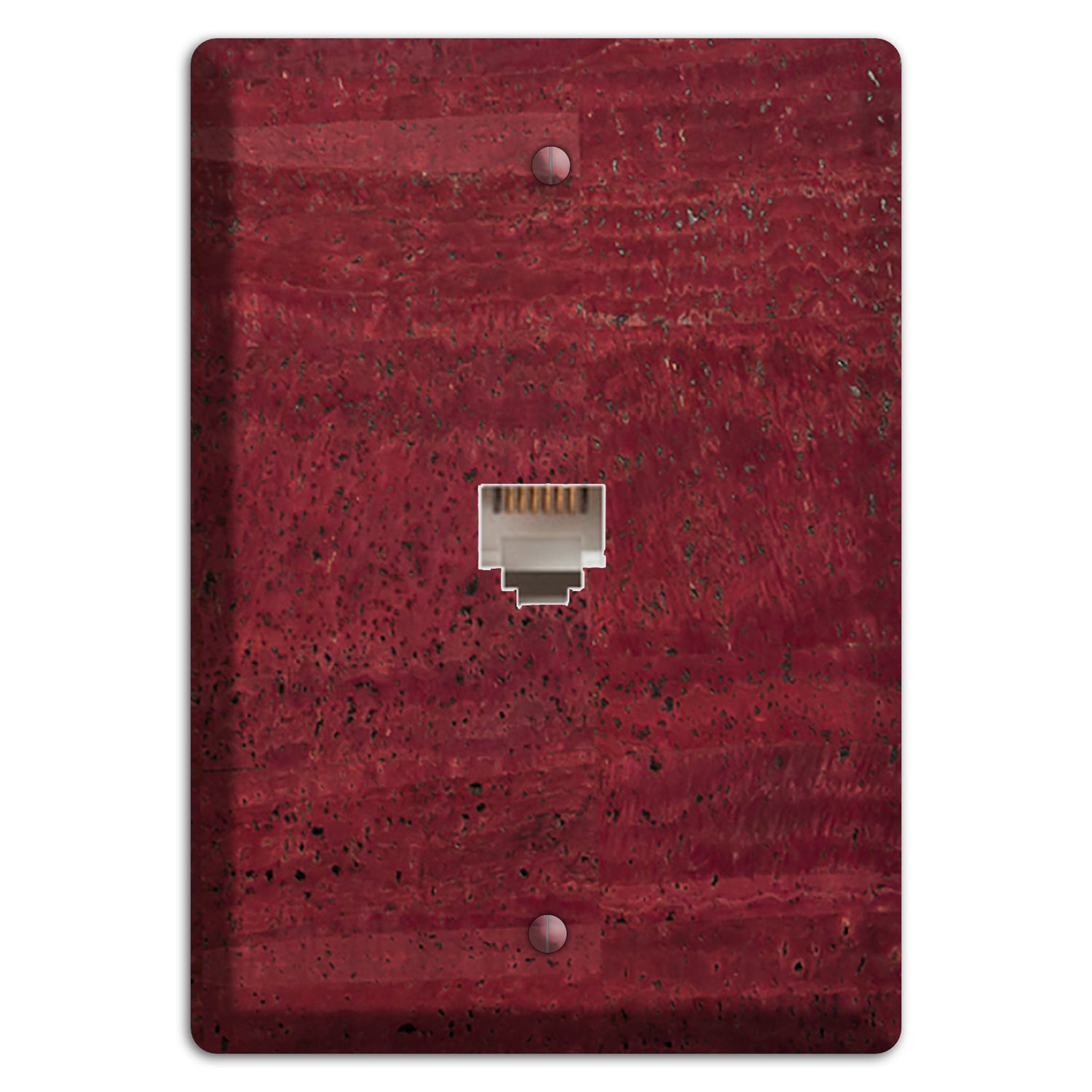 Cranberry Cork Phone Wallplate