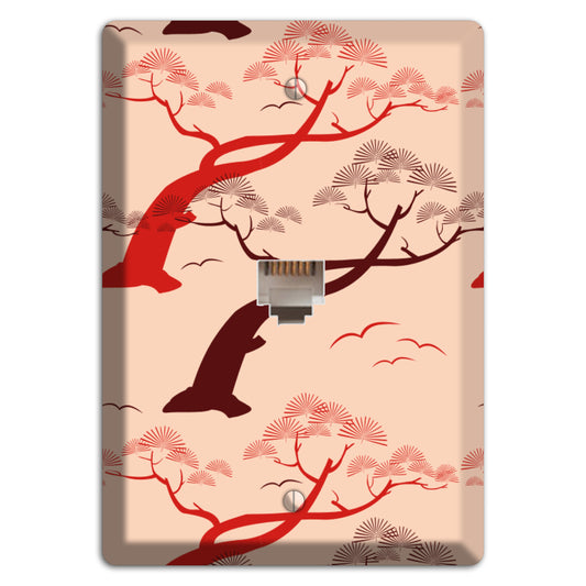 Asian Trees Phone Wallplate