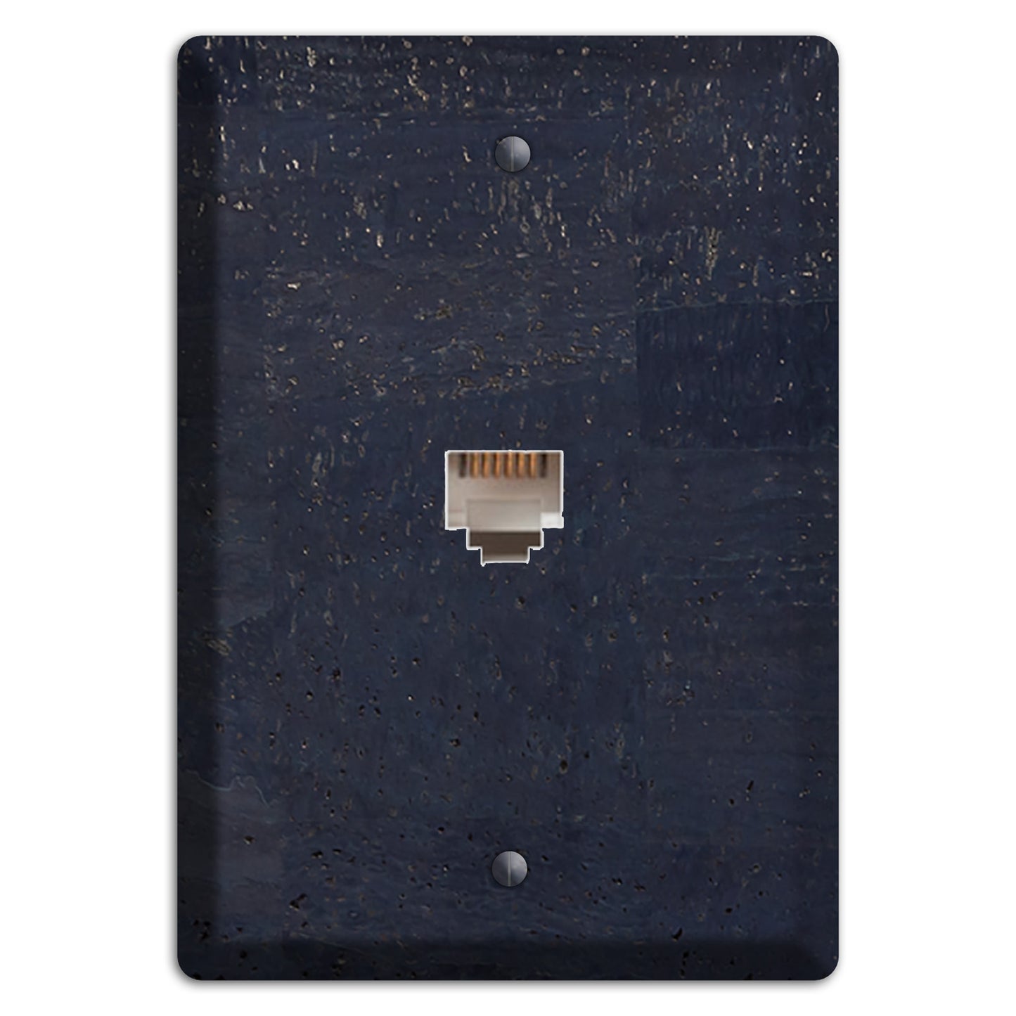 Navy Cork Phone Wallplate