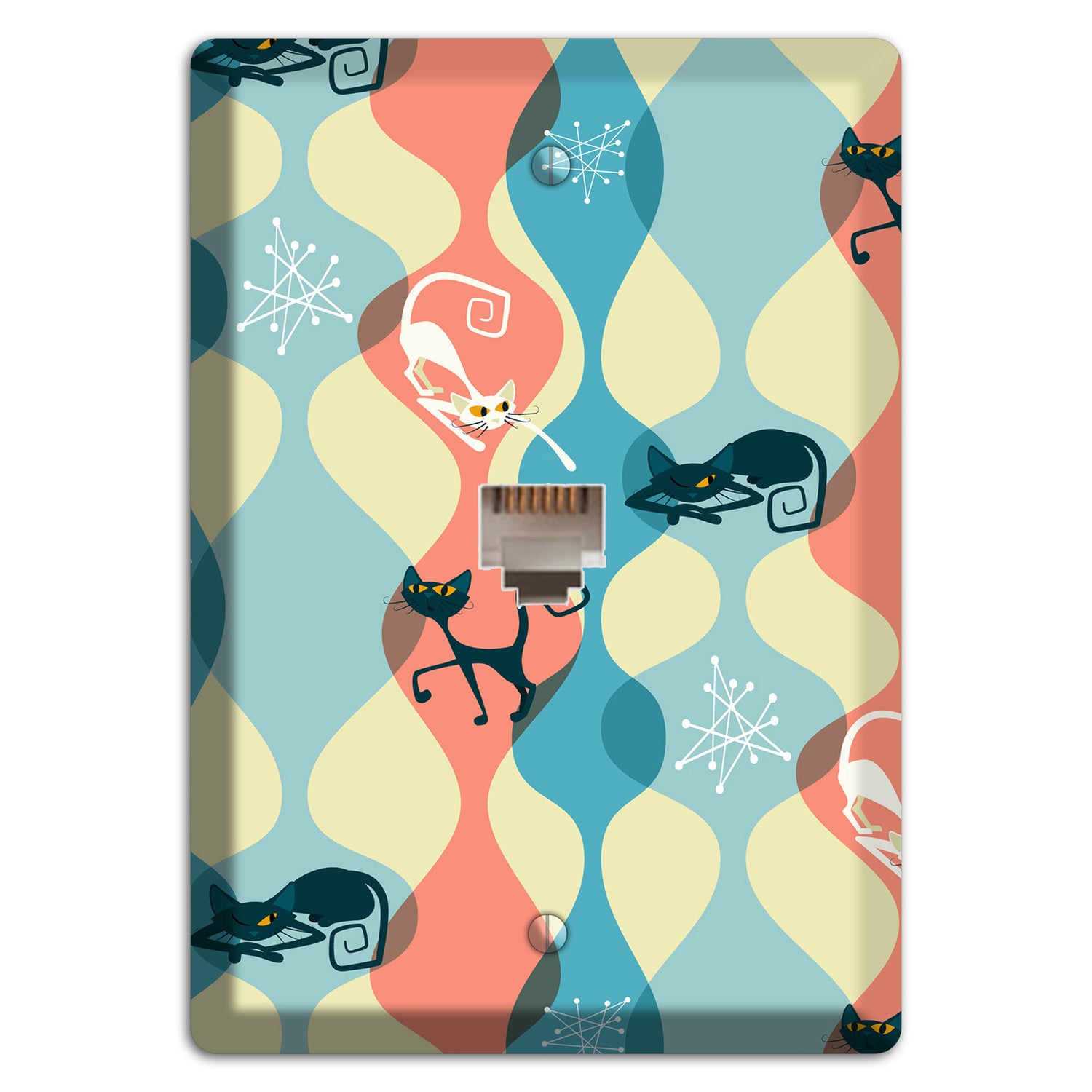 Atomic Kitty Phone Wallplate