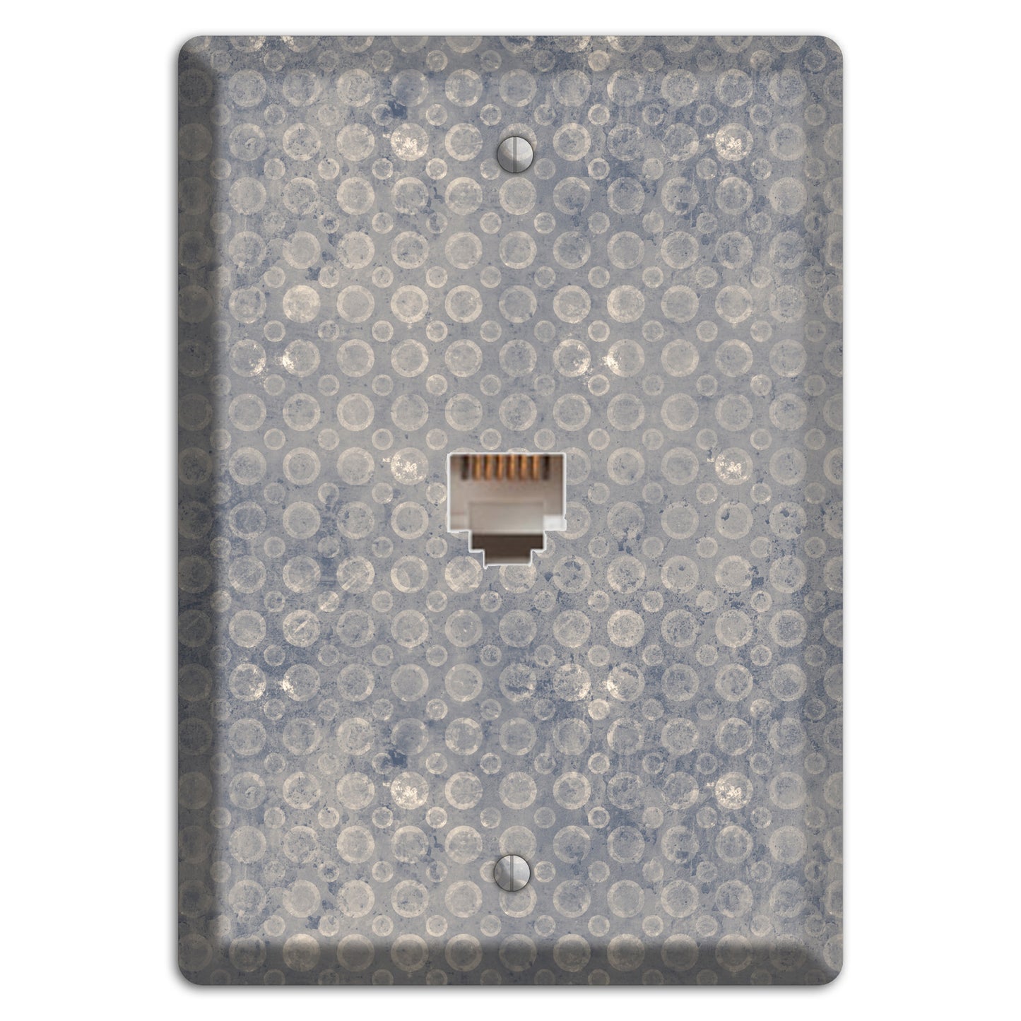 Grey Circles Phone Wallplate