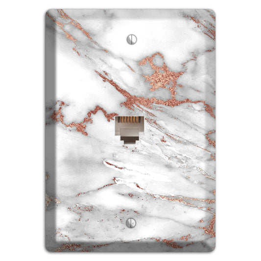 Sanguine Brown Marble 7 Phone Wallplate