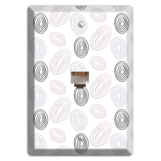 Abstract 4 Phone Wallplate