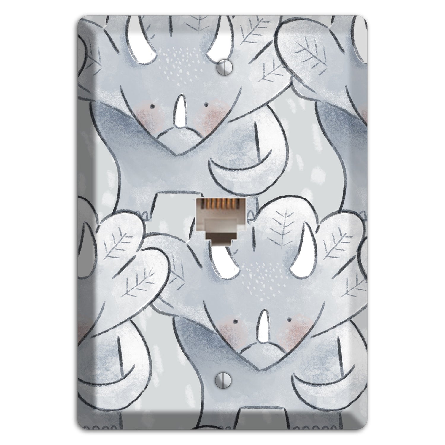 Triceratops Phone Wallplate