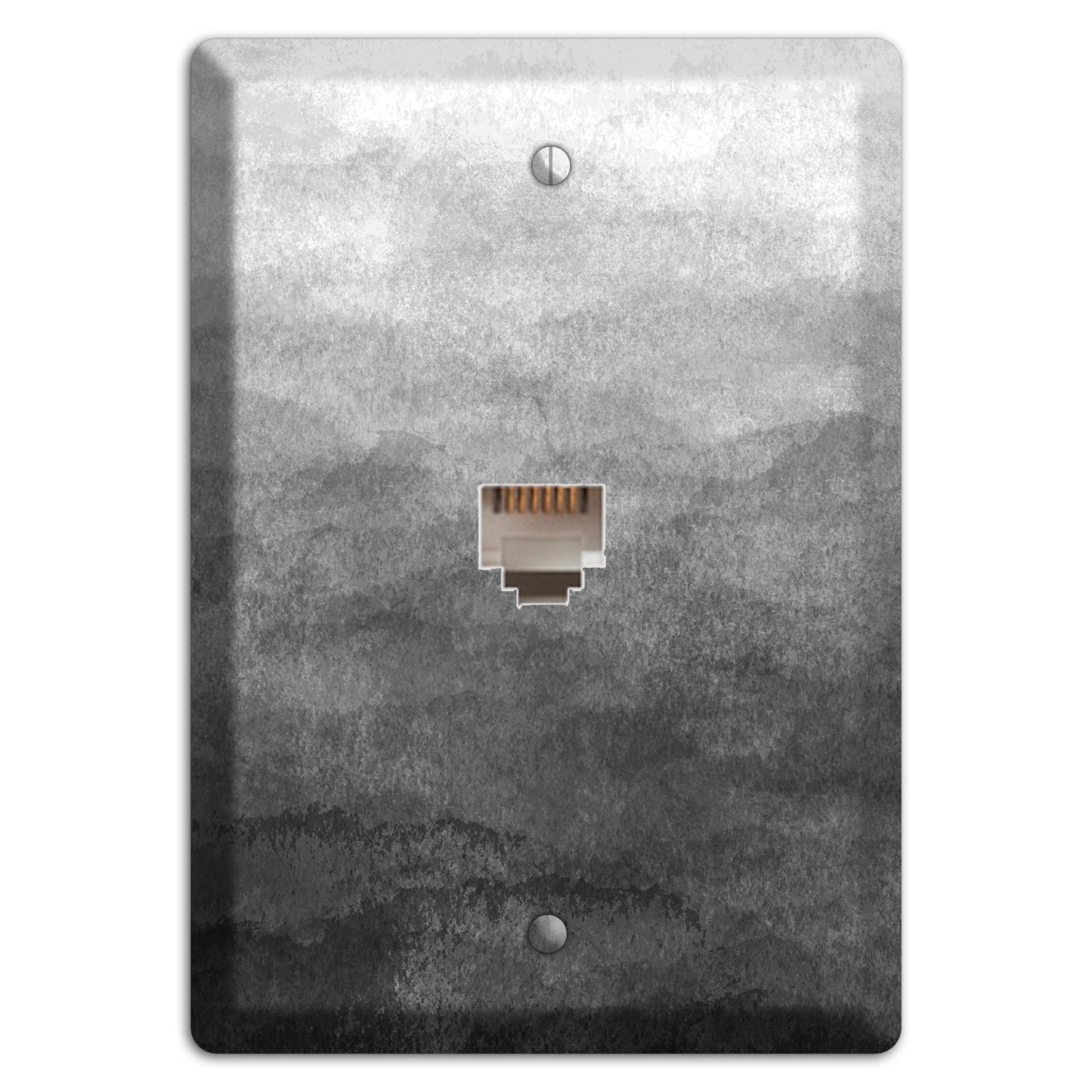 Black Ombre Phone Wallplate