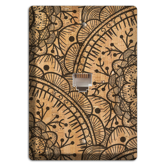 Mandala Cork Phone Wallplate