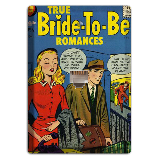 Bride-to-be Vintage Comics Phone Wallplate