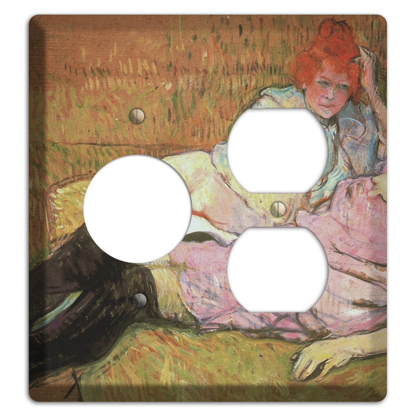 Toulouse-Lautrec 2 Receptacle / Duplex Wallplate