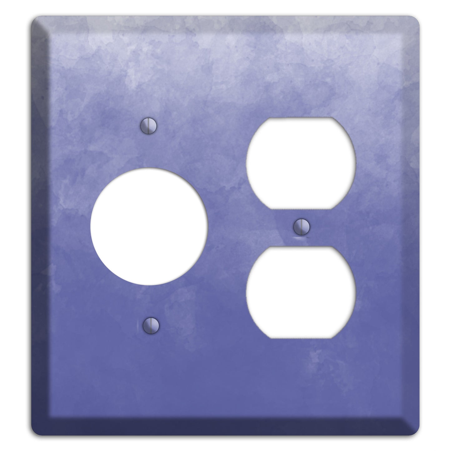 Blue Ombre Receptacle / Duplex Wallplate