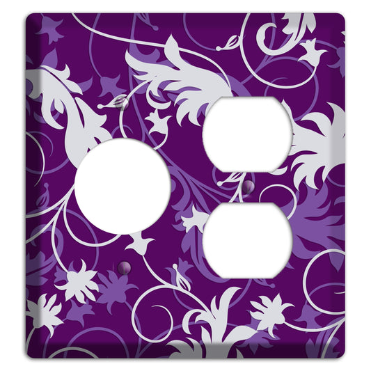 Purple Victorian Receptacle / Duplex Wallplate