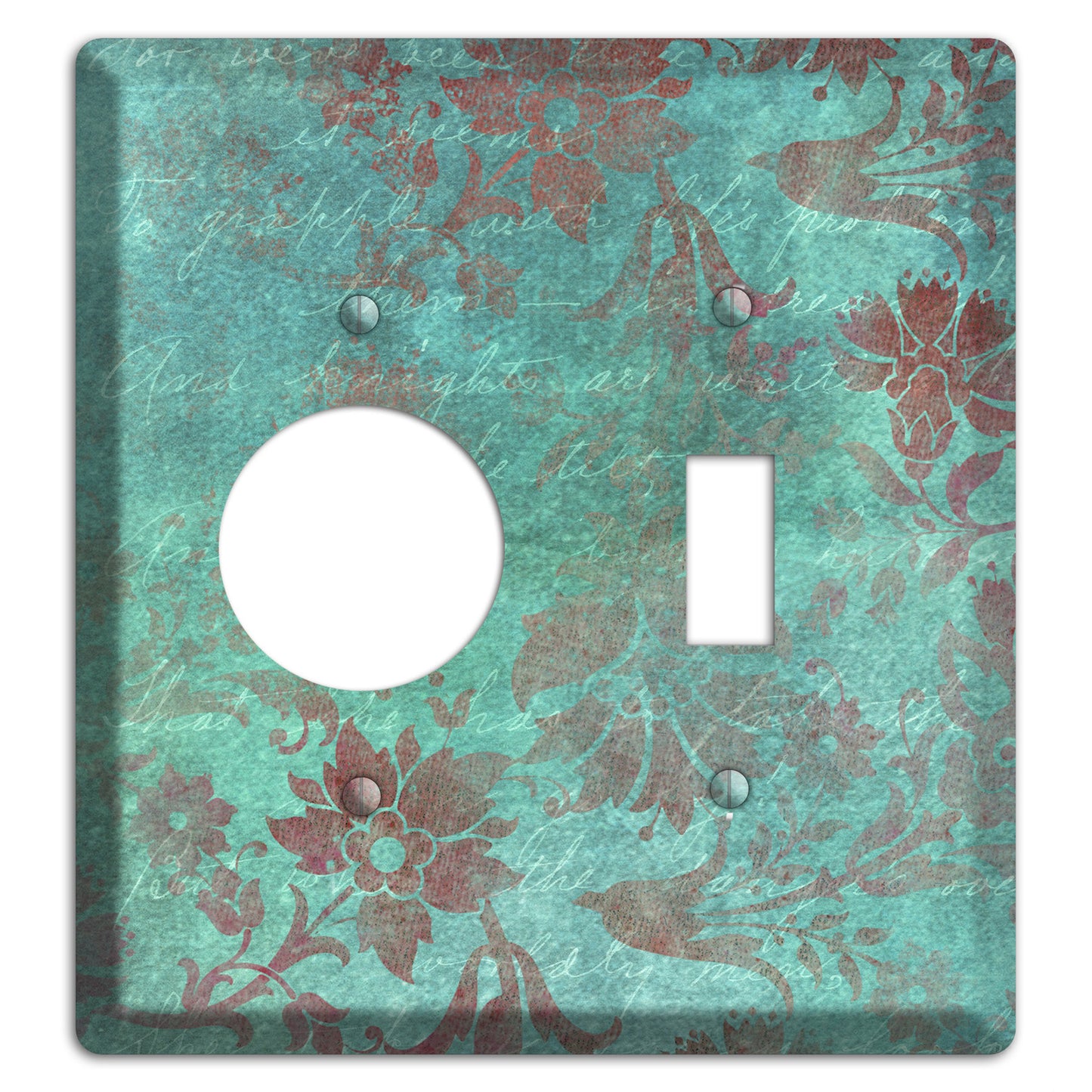 Sea Nymph Whimsical Damask Receptacle / Toggle Wallplate