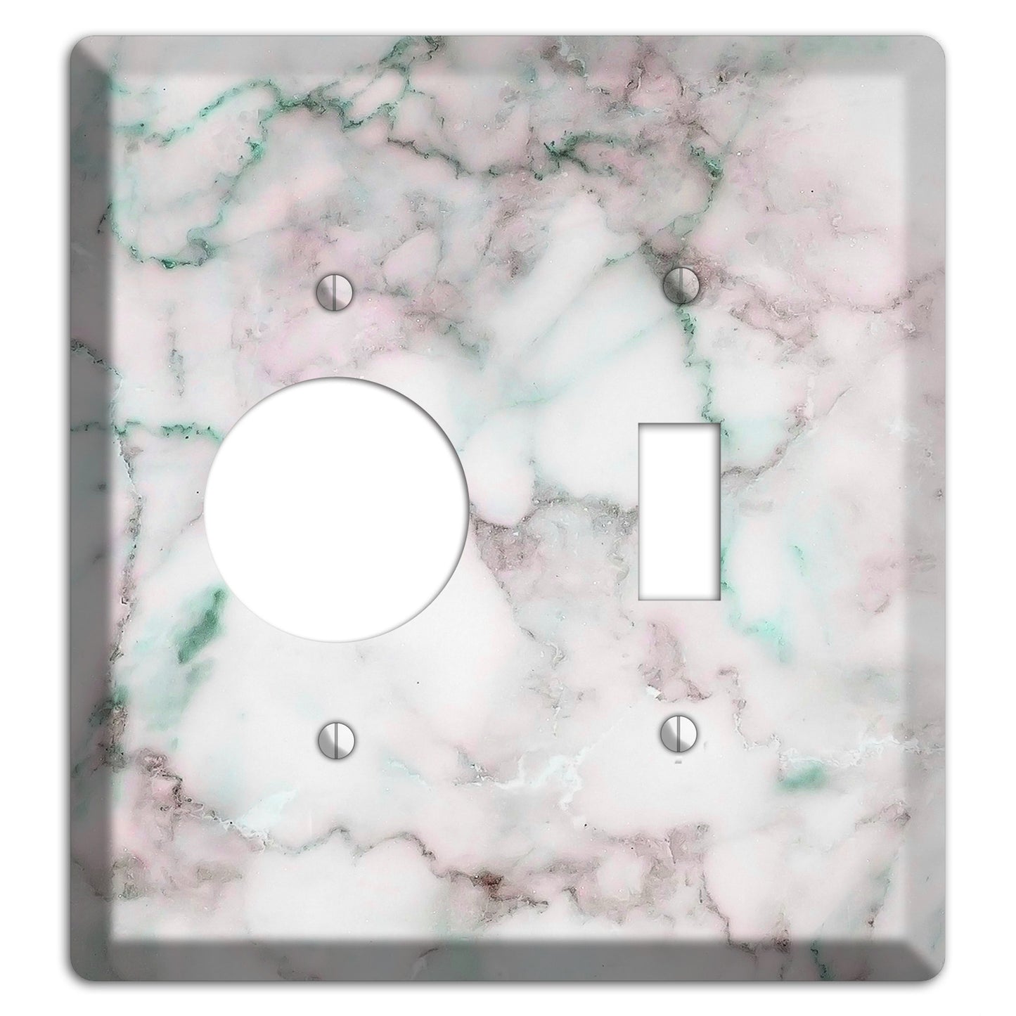 Nebula Marble Receptacle / Toggle Wallplate