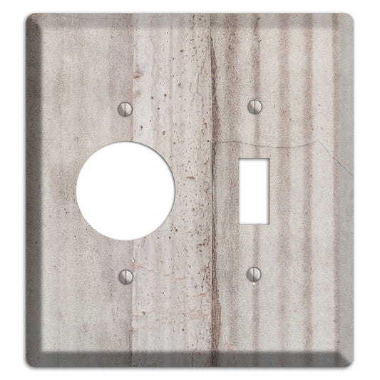 Old Concrete 5 Receptacle / Toggle Wallplate