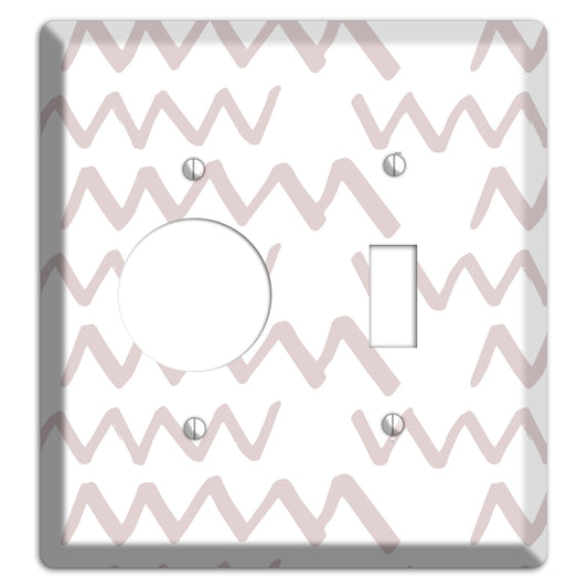 Abstract 19 Receptacle / Toggle Wallplate