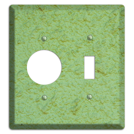 Green Concrete Receptacle / Toggle Wallplate