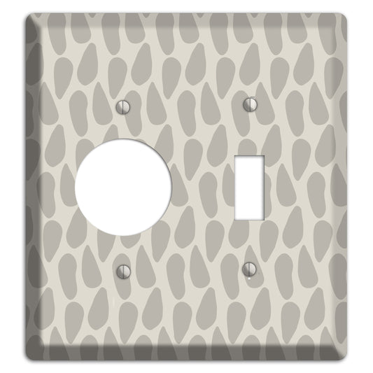 Simple Scandanavian Style DD Receptacle / Toggle Wallplate