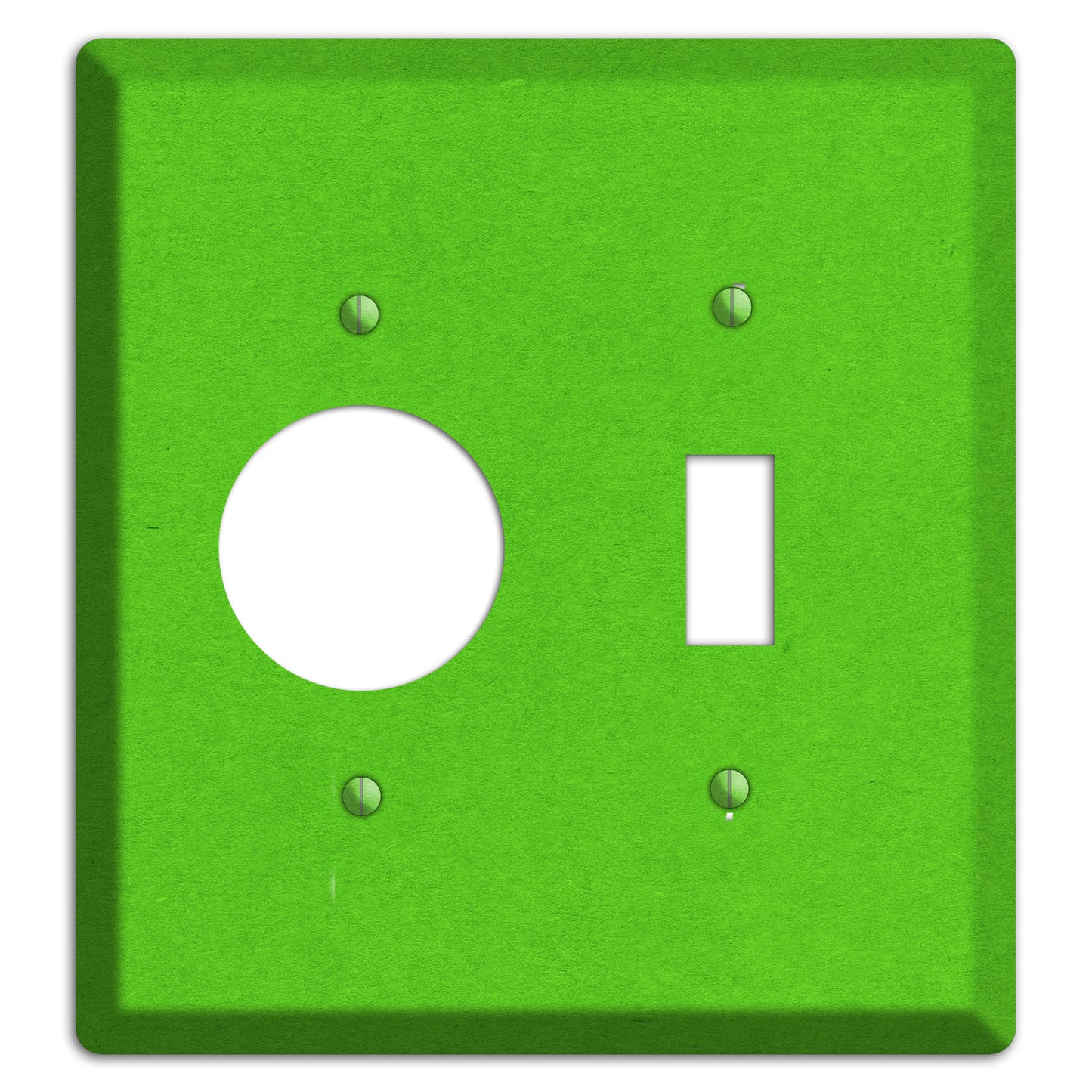 Kelly Green Kraft Receptacle / Toggle Wallplate