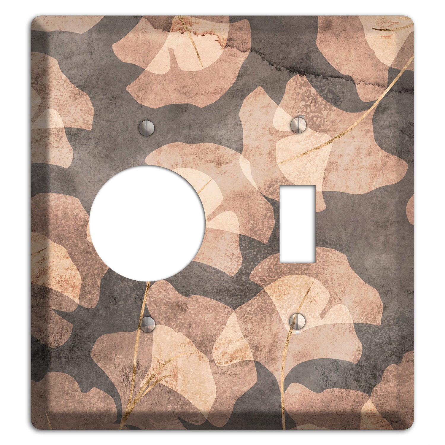 Watercolor Ginkgo Receptacle / Toggle Wallplate