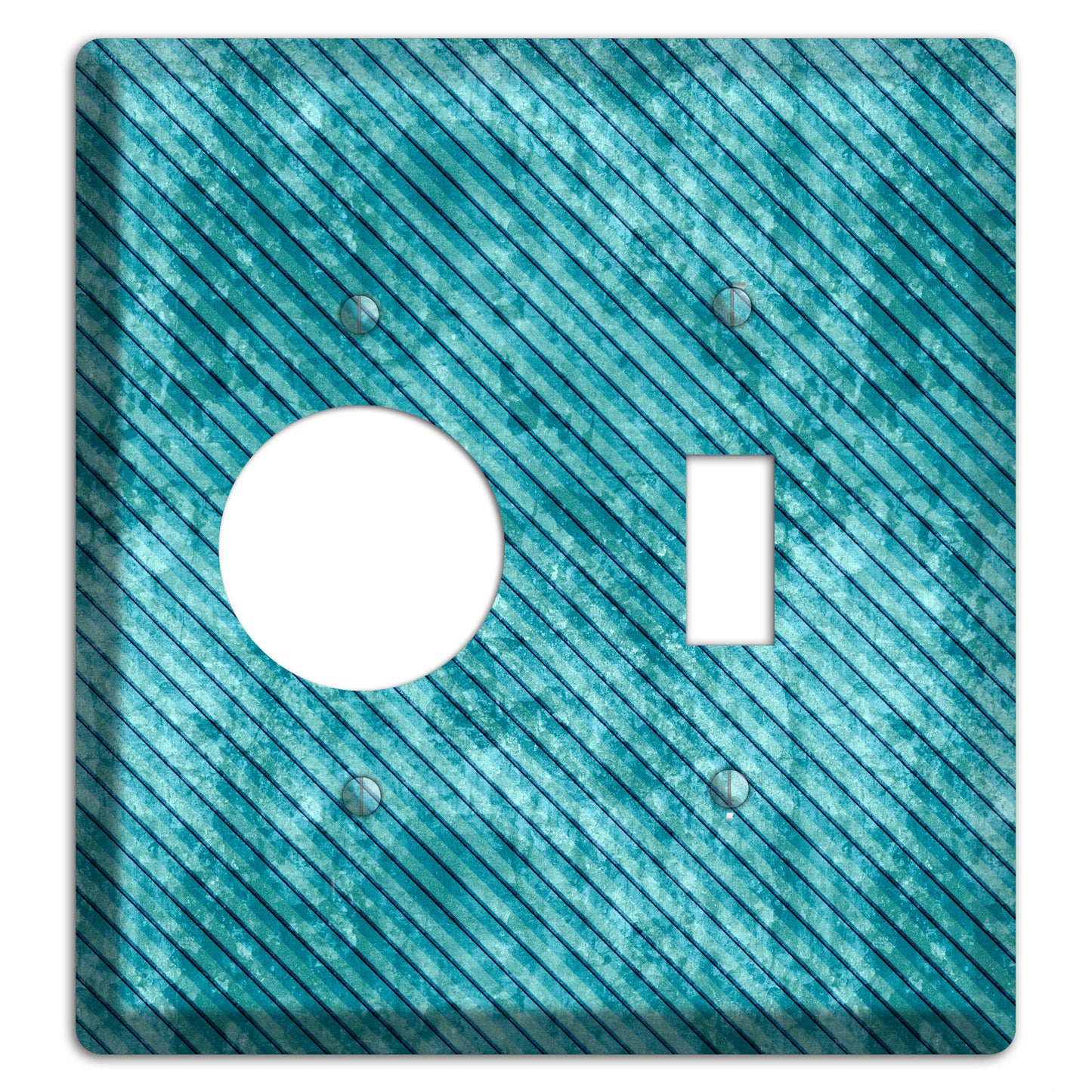 Turquoise Denim Receptacle / Toggle Wallplate