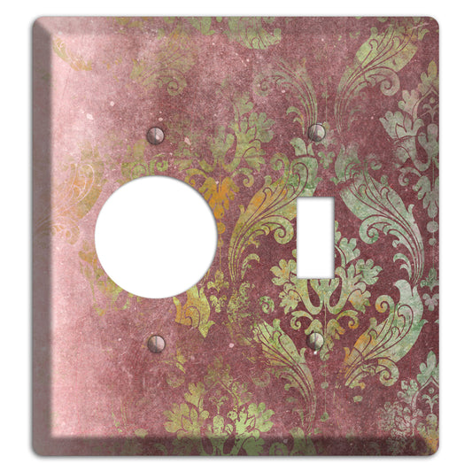 Roman Coffee Whimsical Damask Receptacle / Toggle Wallplate