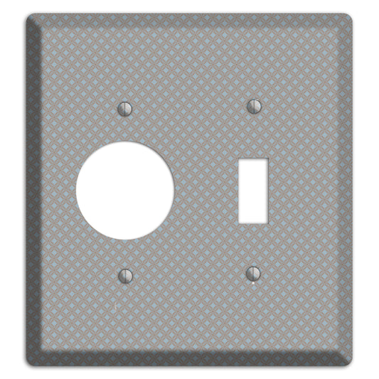 Multi Grey Lattice Receptacle / Toggle Wallplate