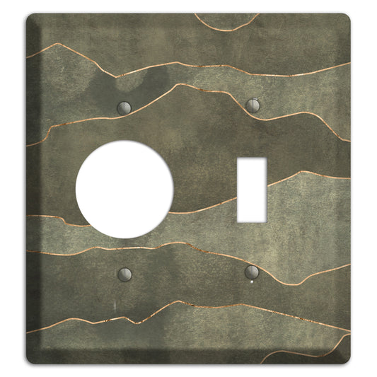 Jade Mountain Range Receptacle / Toggle Wallplate